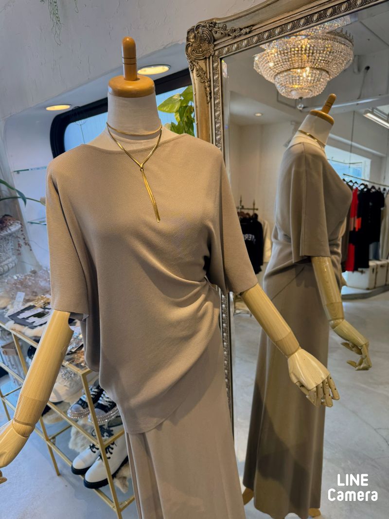 AsymmetryサマーニットスカートSetup