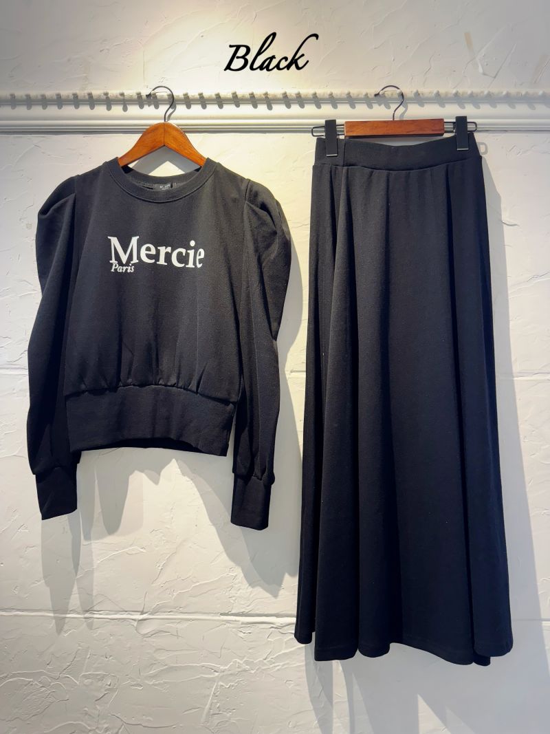 MercieLogoスウェットスカートSetup