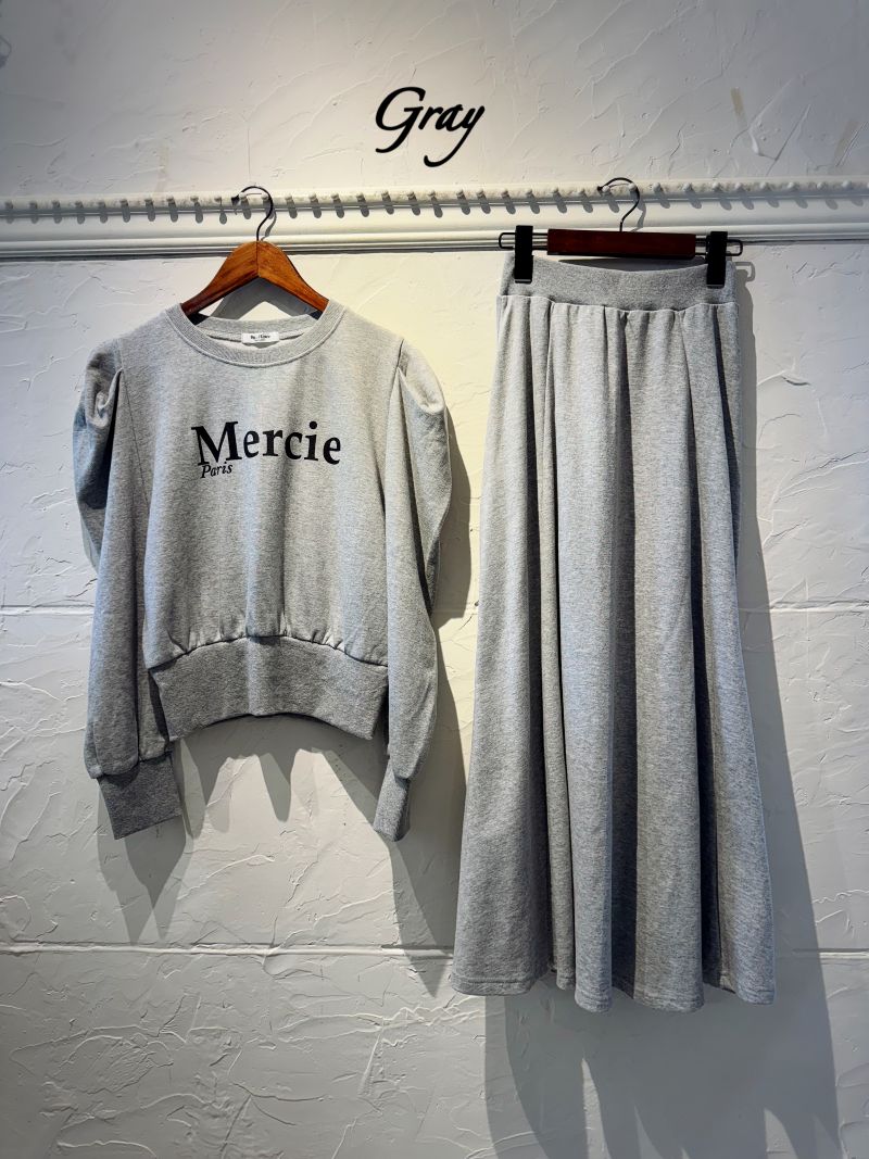 MercieLogoスウェットスカートSetup