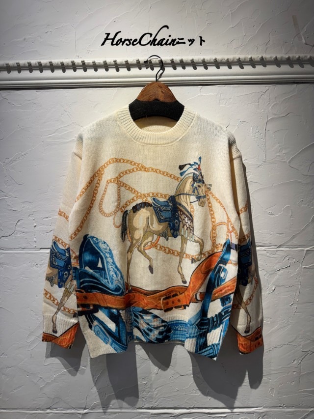 HorseChainHangニット