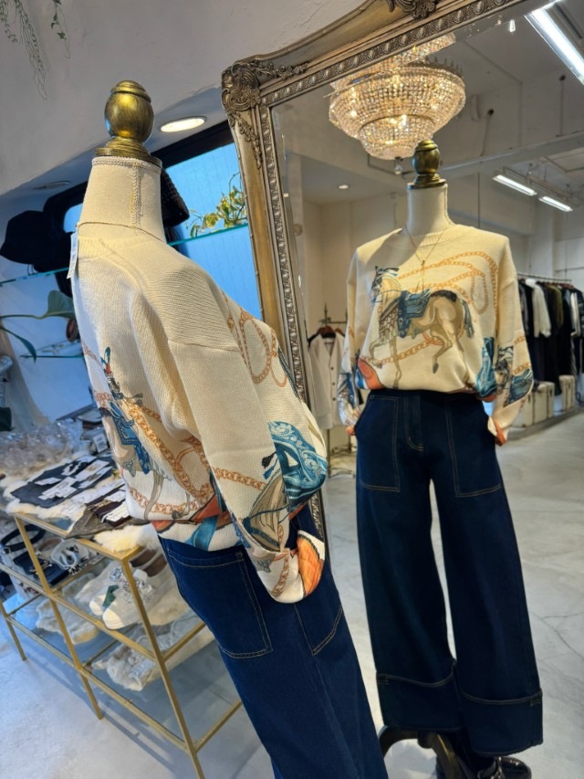 HorseChainHangニット