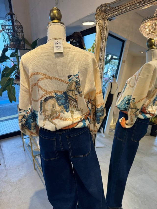 HorseChainHangニット