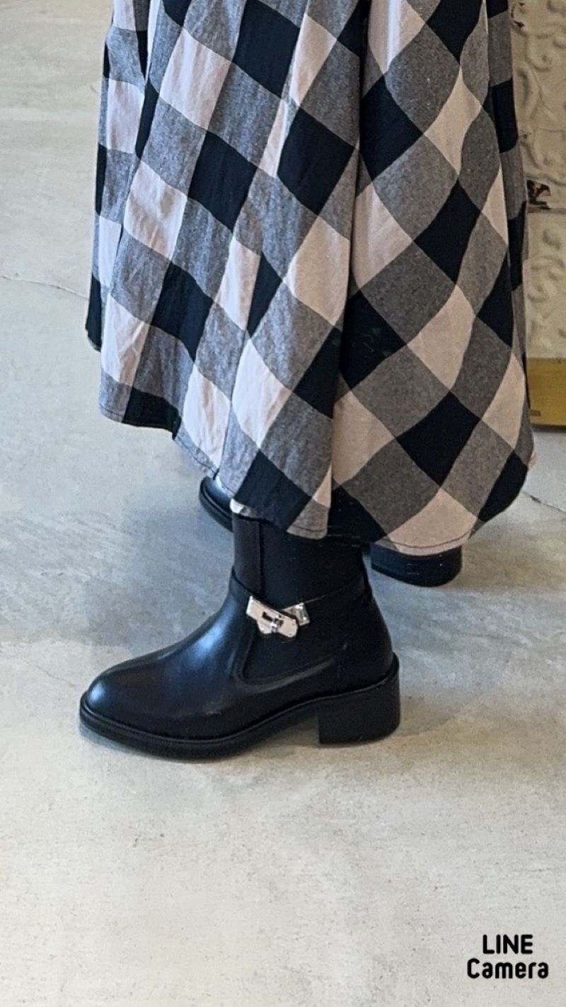 Sideベルトショートブーツ