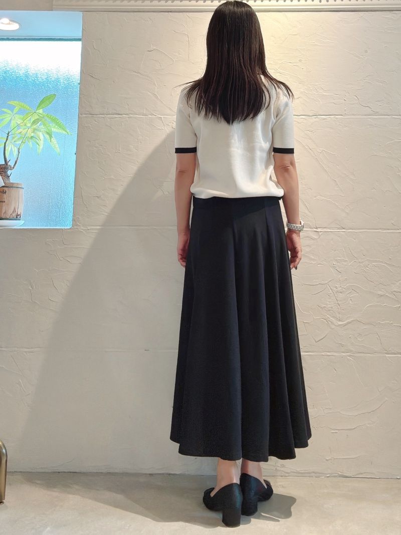 GoldボタンBycolorニットJacket