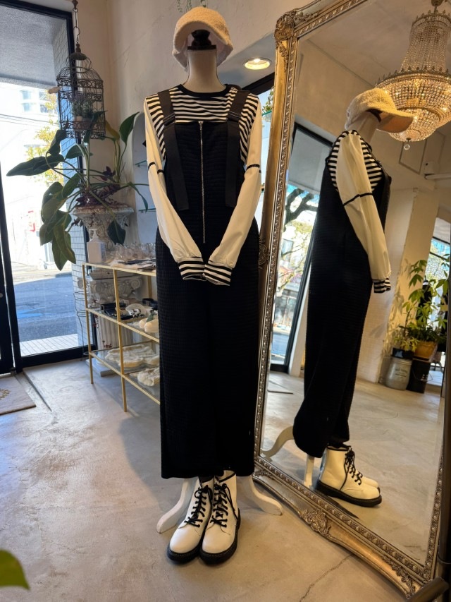 LineMixチュニックブラウス