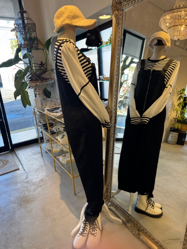 SquareMaterialサロペットパンツ