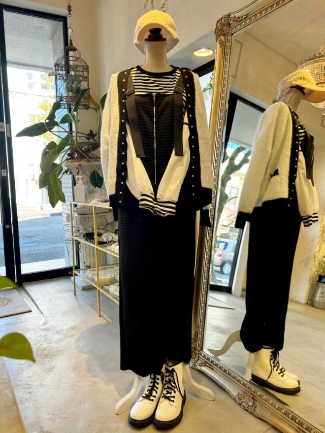 SquareMaterialサロペットパンツ