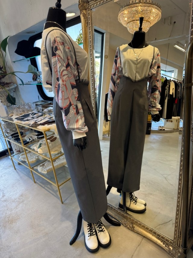 ScarfHangSleeveドルマンカットソー