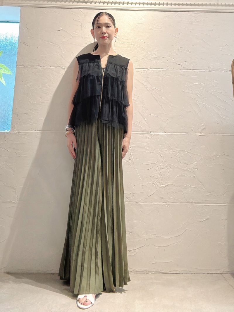 TulleStageフリルZipperカットソー