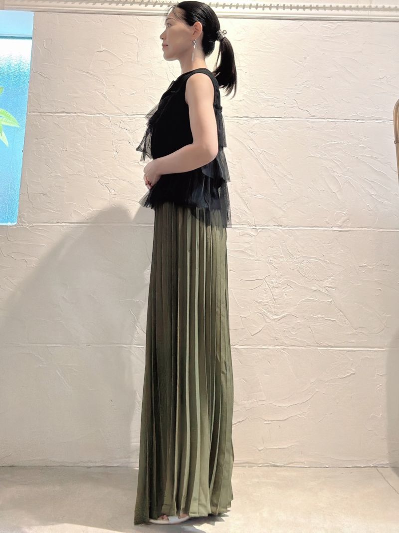 TulleStageフリルZipperカットソー