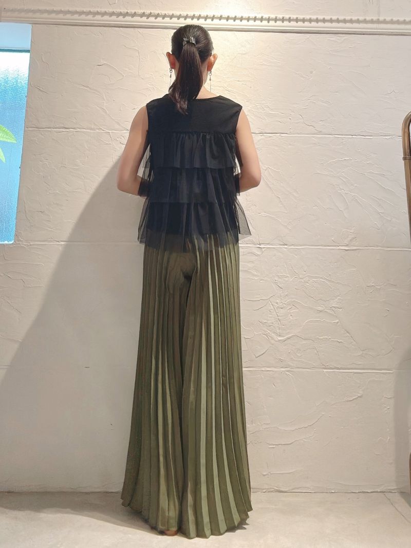 TulleStageフリルZipperカットソー