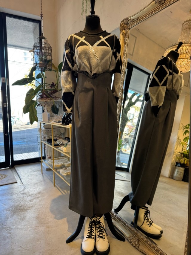 WaistTulleフリルサリペットパンツ