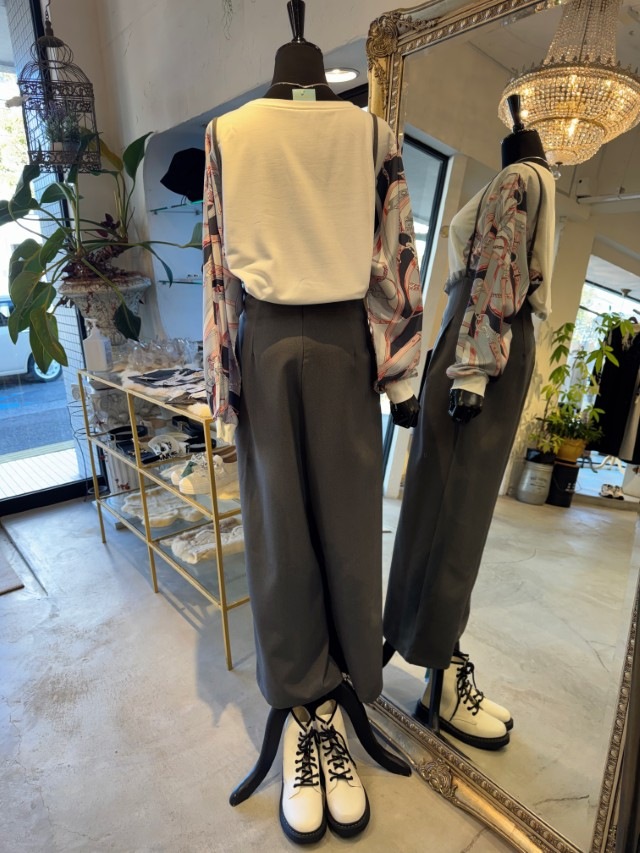 WaistTulleフリルサリペットパンツ