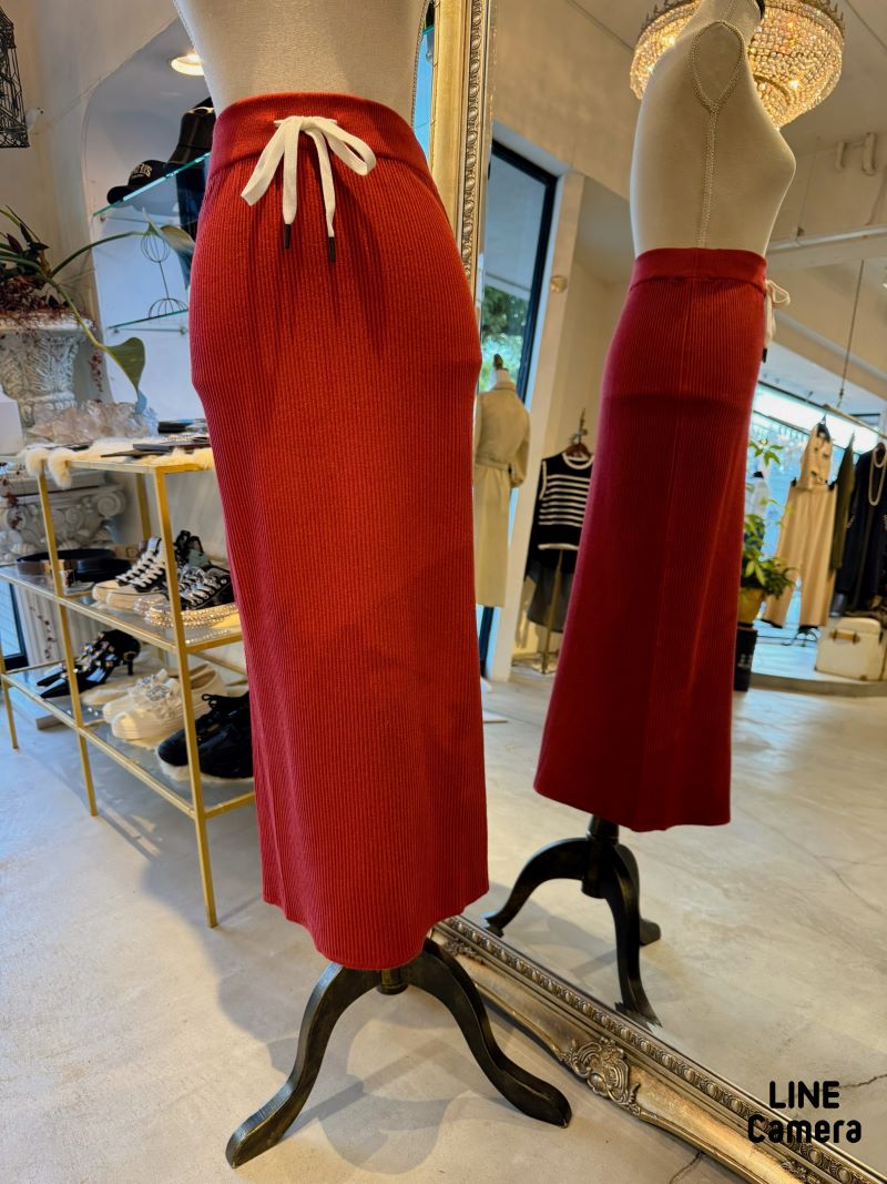 Ribニットタイトスカート