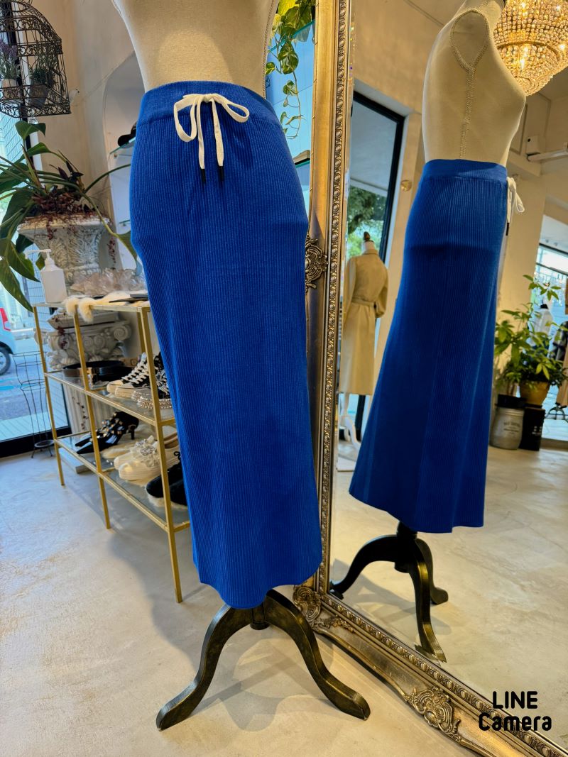 Ribニットタイトスカート