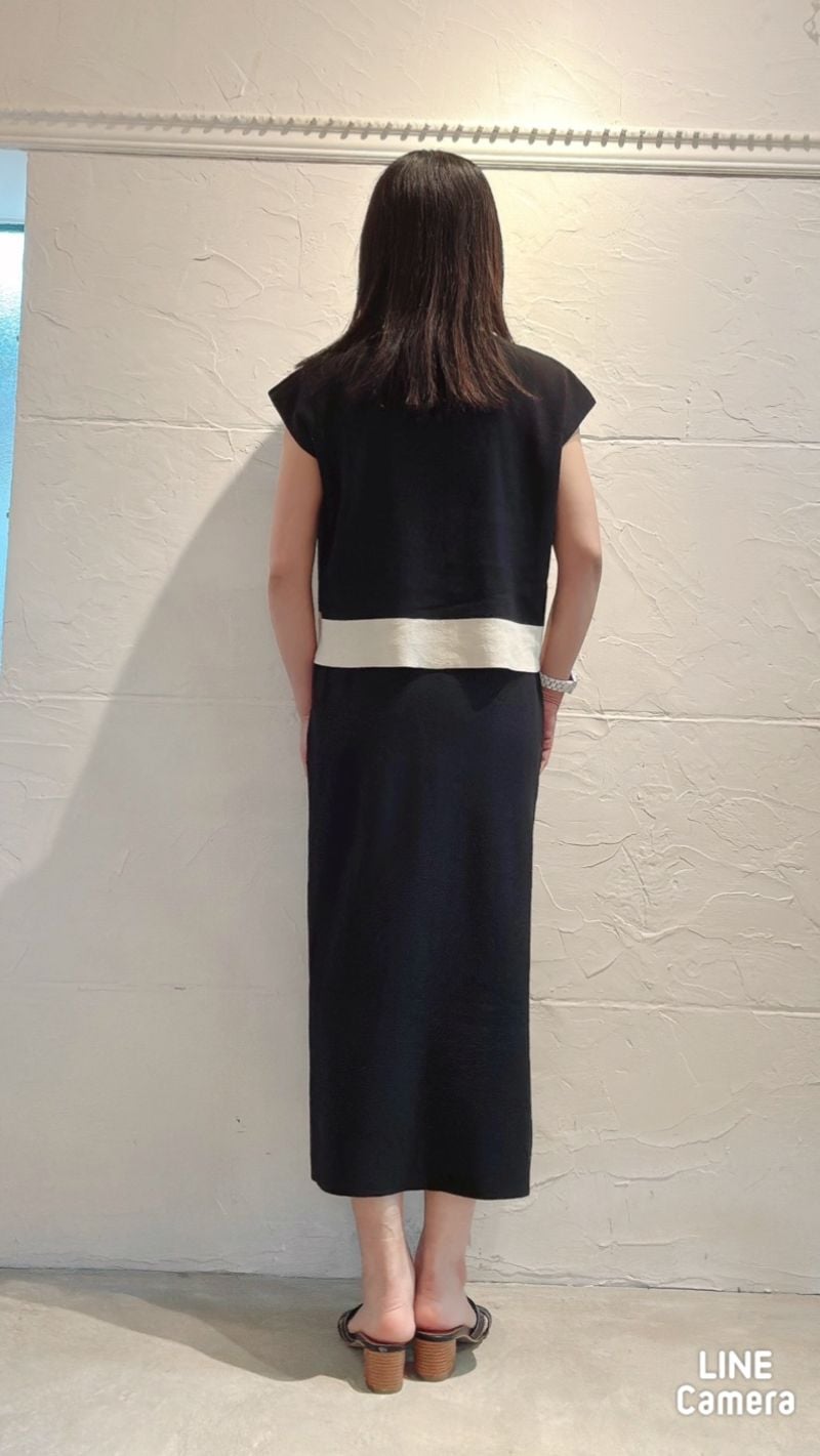 BycolorサマーニットスカートSetup