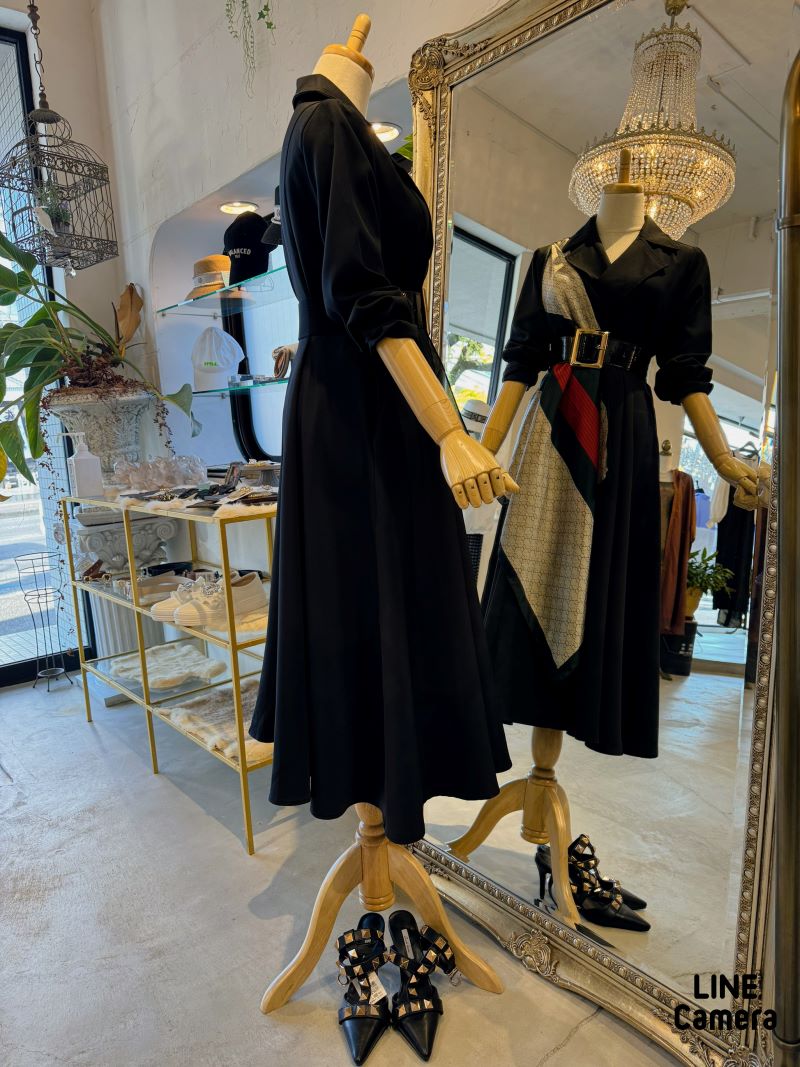 ScarfLayerdジャケットワンピース