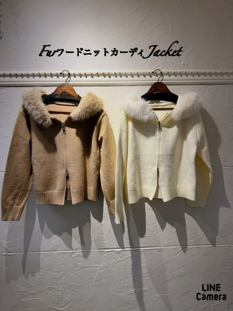 FurフードカーディJacket