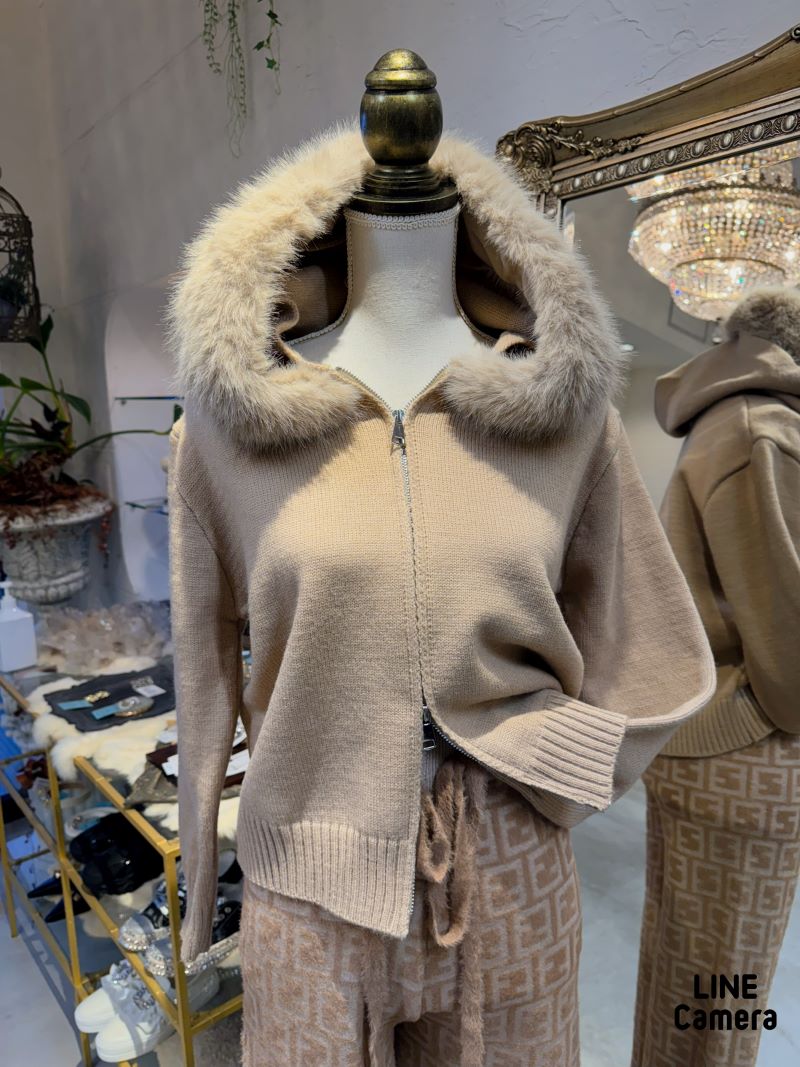 FurフードカーディJacket