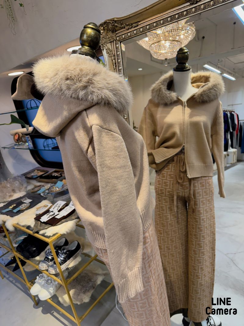 FurフードカーディJacket