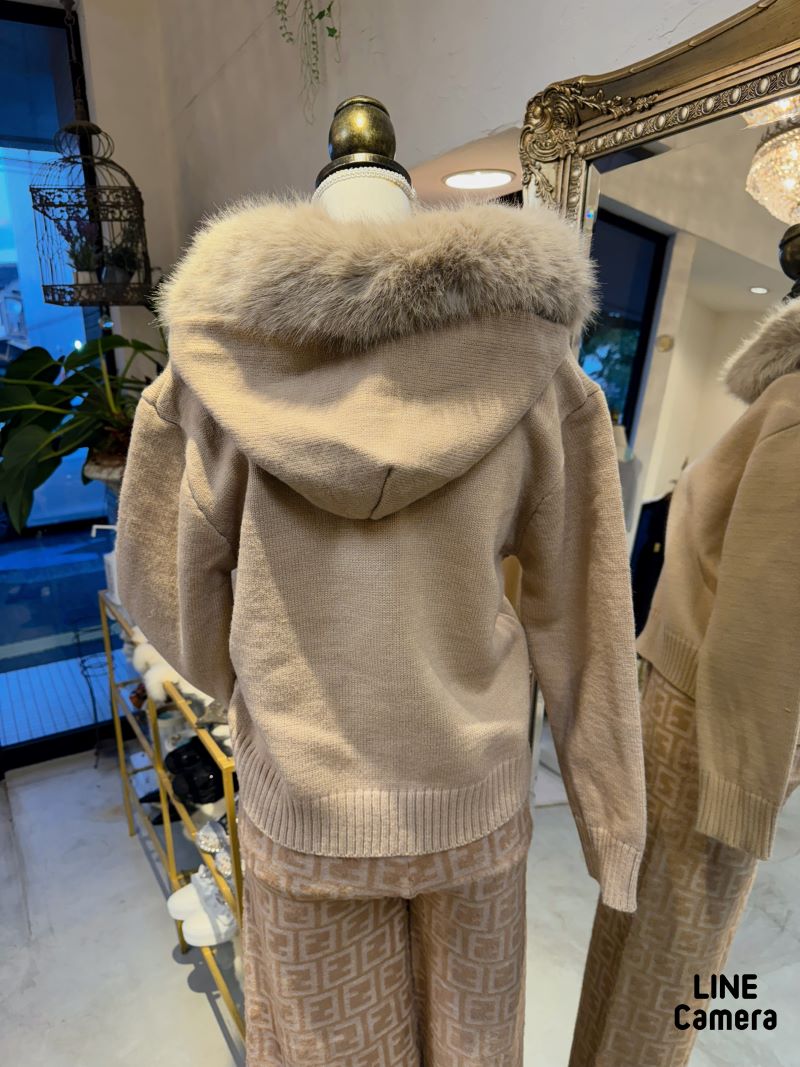 FurフードカーディJacket