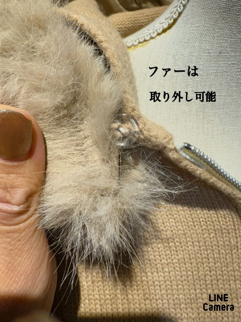 FurフードカーディJacket