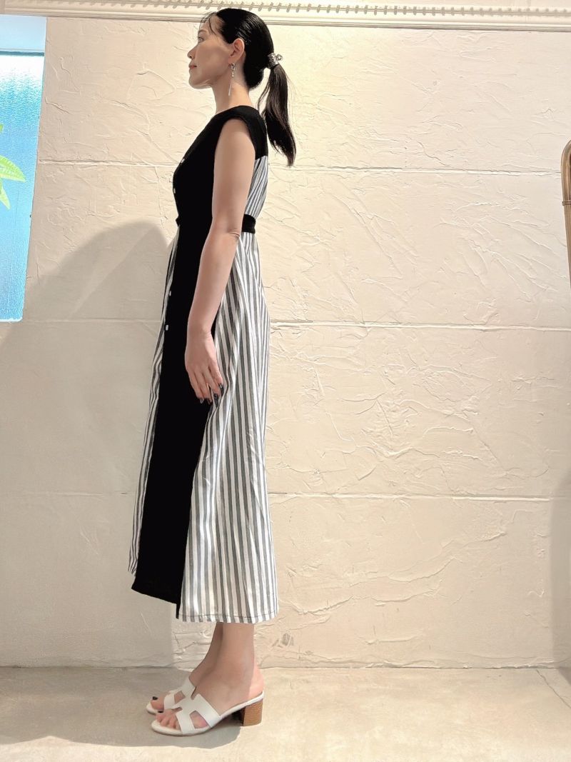 StripeMixジレワンピース