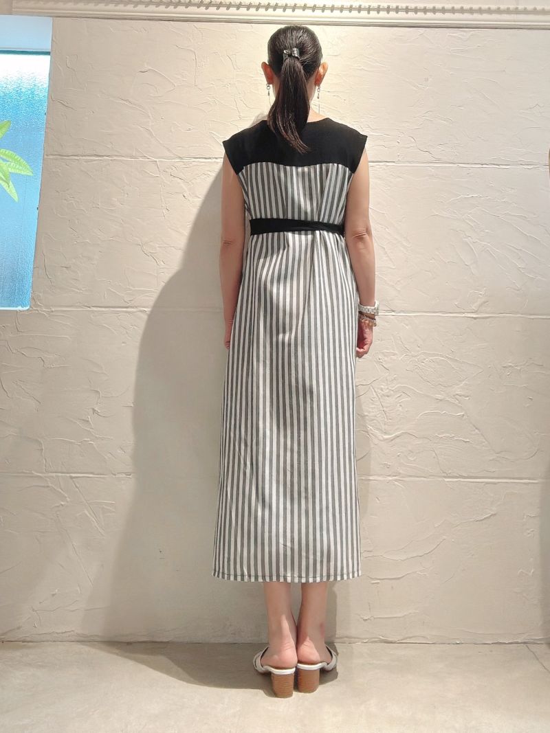 StripeMixジレワンピース