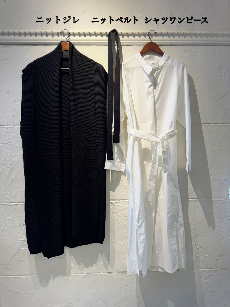 BigCallorニットジレ＋シャツワンピース２点Set