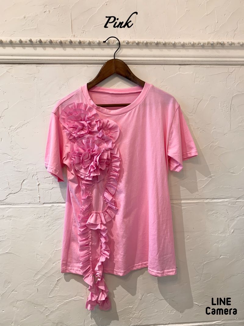 FlowerフリルTシャツ