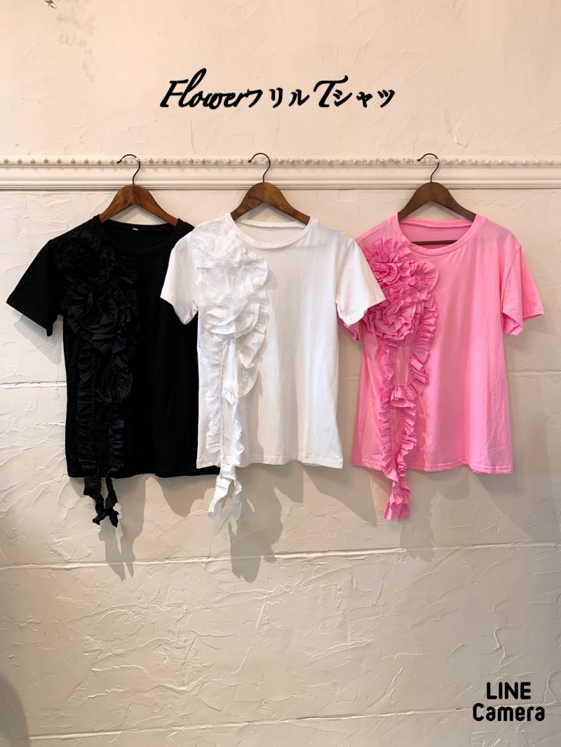FlowerフリルTシャツ