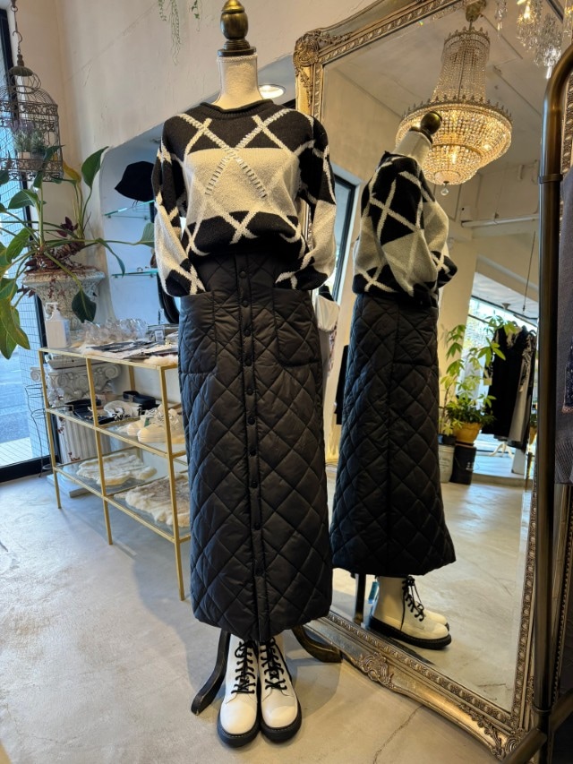 Quiltingマキシスカート