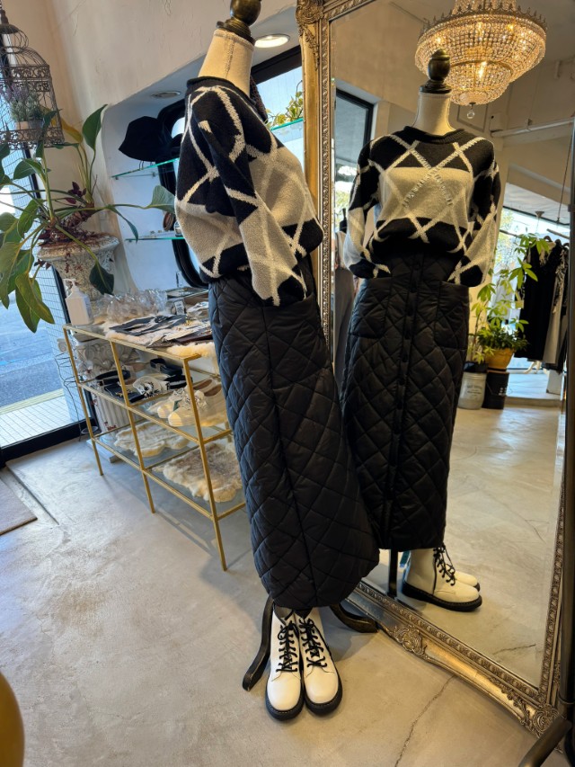 Quiltingマキシスカート