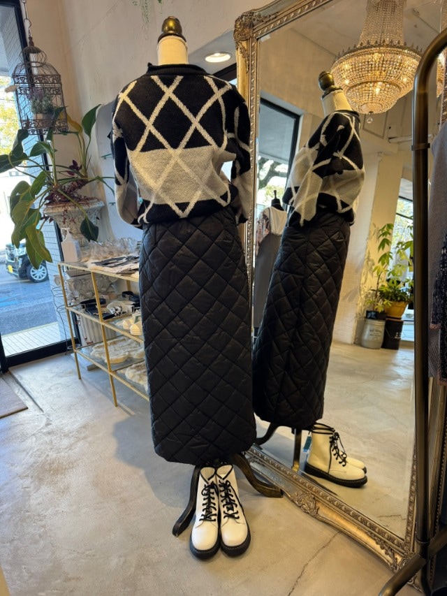 Quiltingマキシスカート