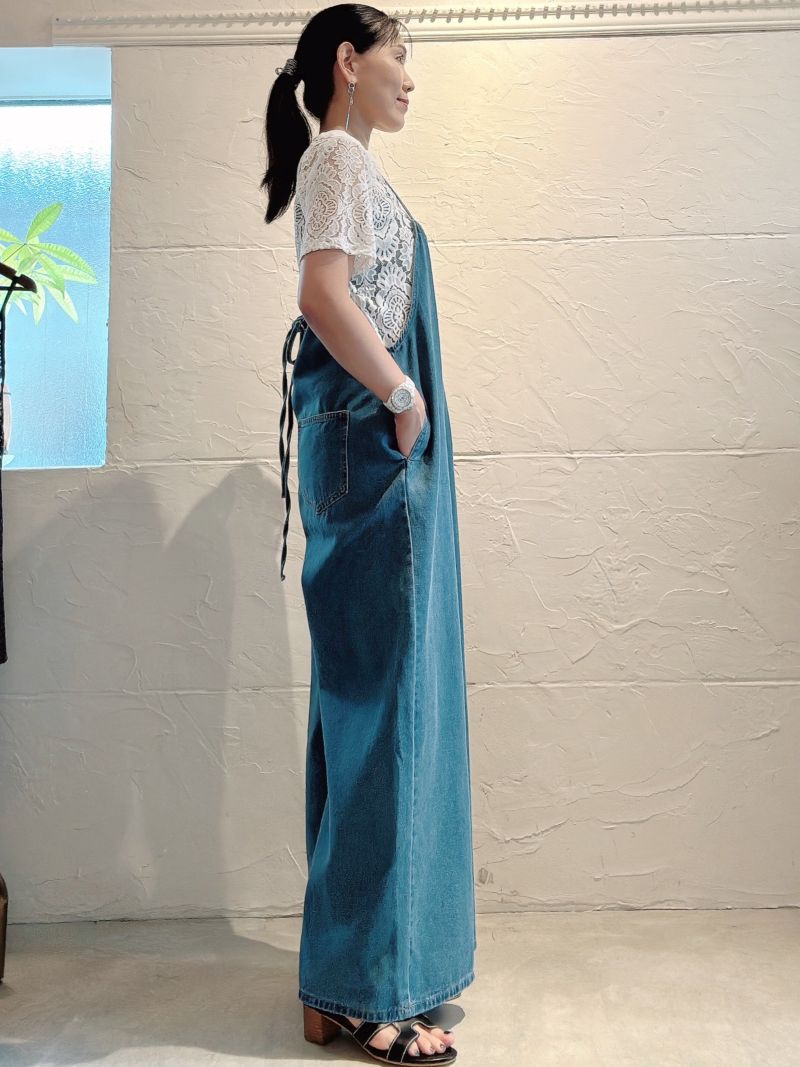 WhiteレースTシャツ