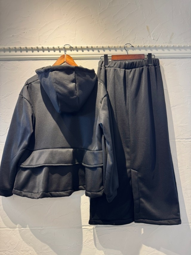 BackフリルBrushedパーカーSetup