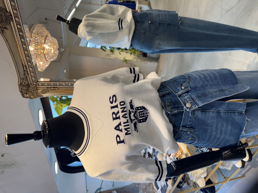 PARIS Logoマリンサマーニットソー