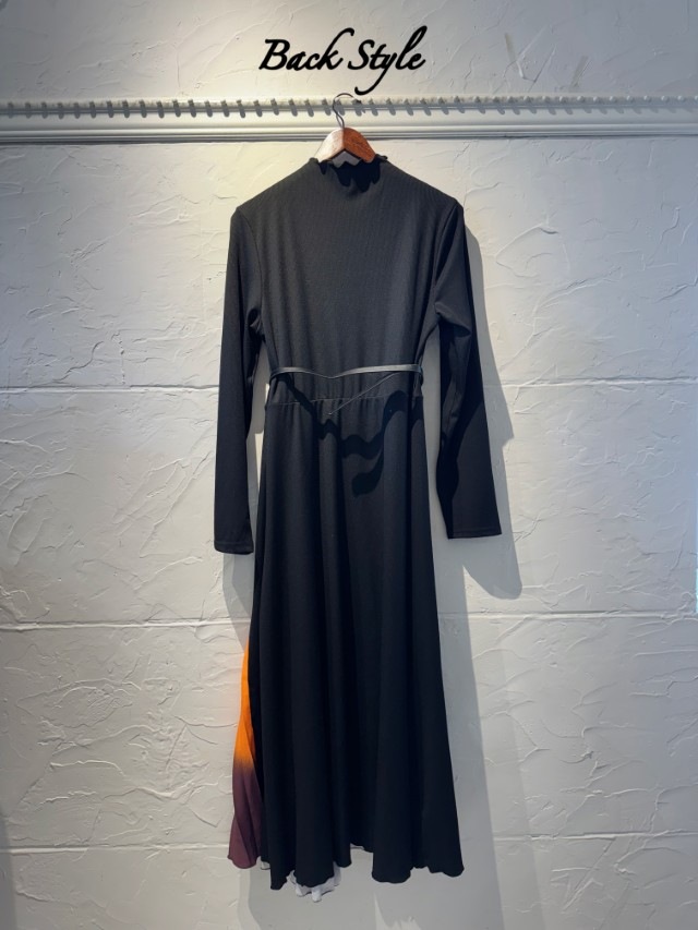 OrangeGradationプリーツMixワンピース