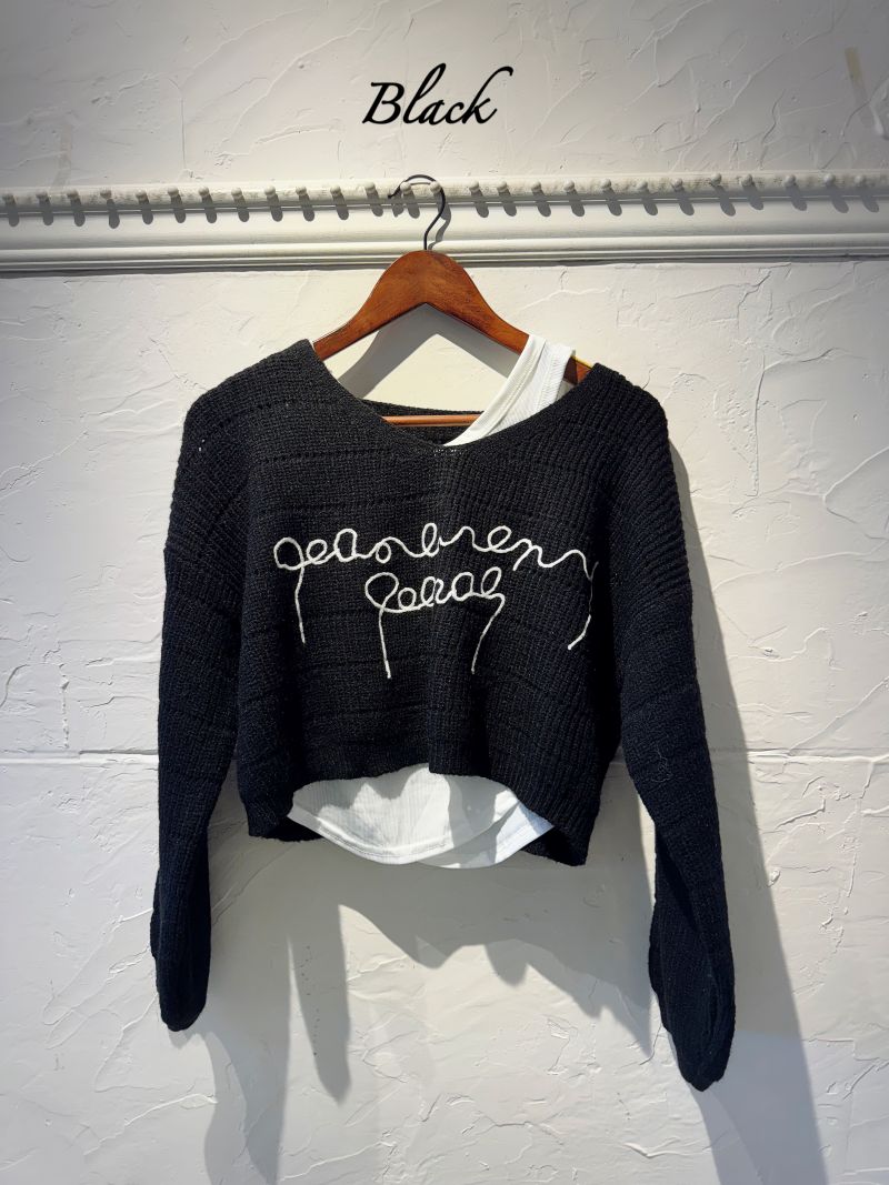 タンクSetLetterショートニット