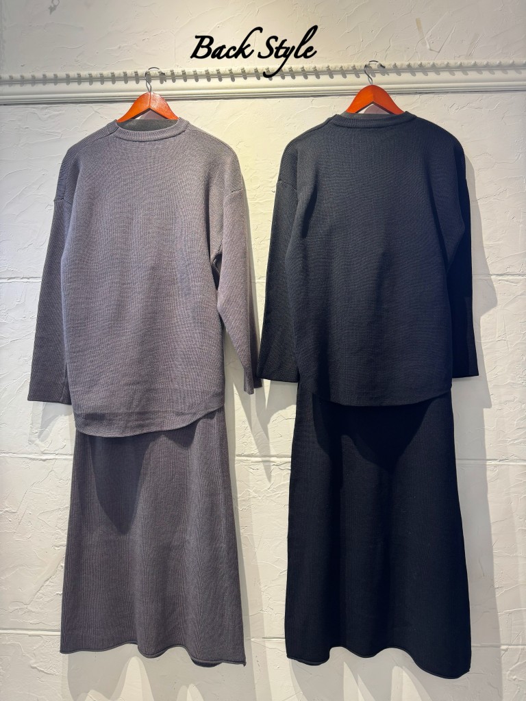 Asymmetryニット+ニットスカートSetup