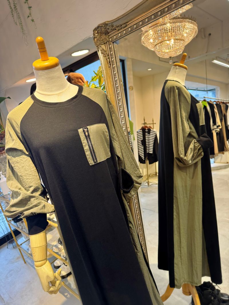 SchemeColorZipperPocketワンピース