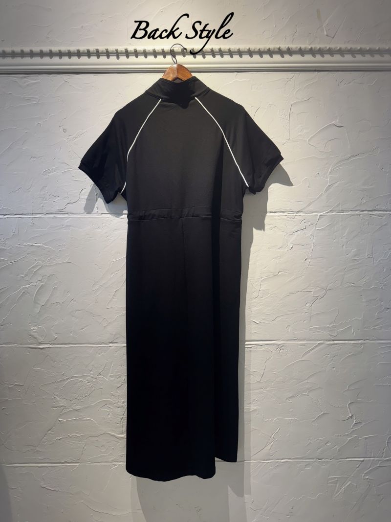 DenimMixラインZipperワンピース