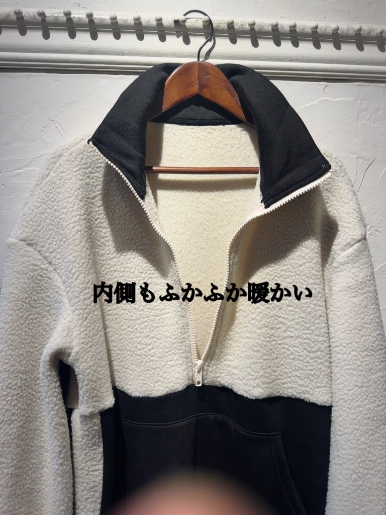 Bycolorボアワンピース