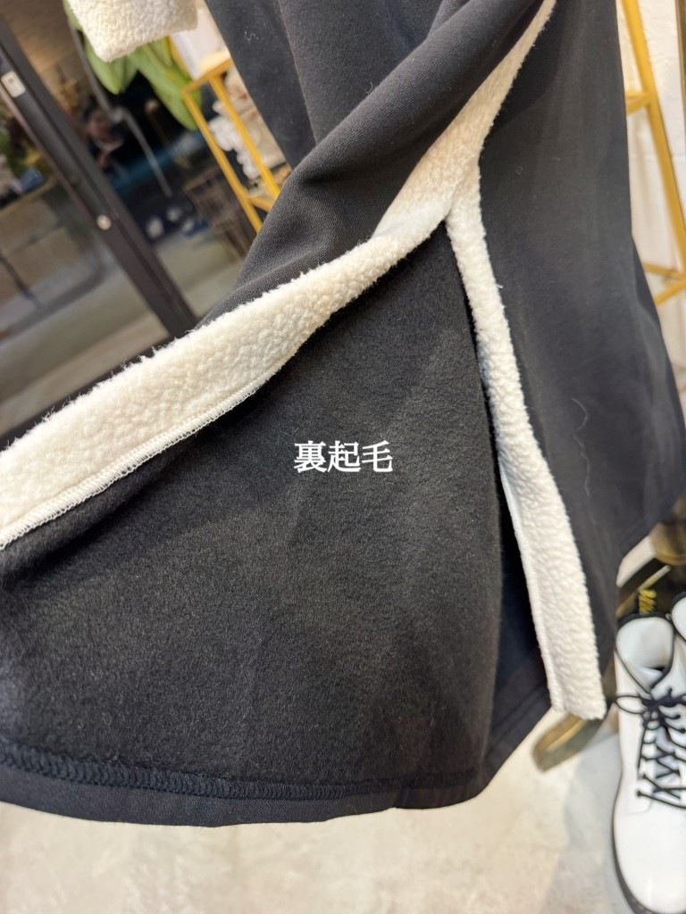 Bycolorボアワンピース