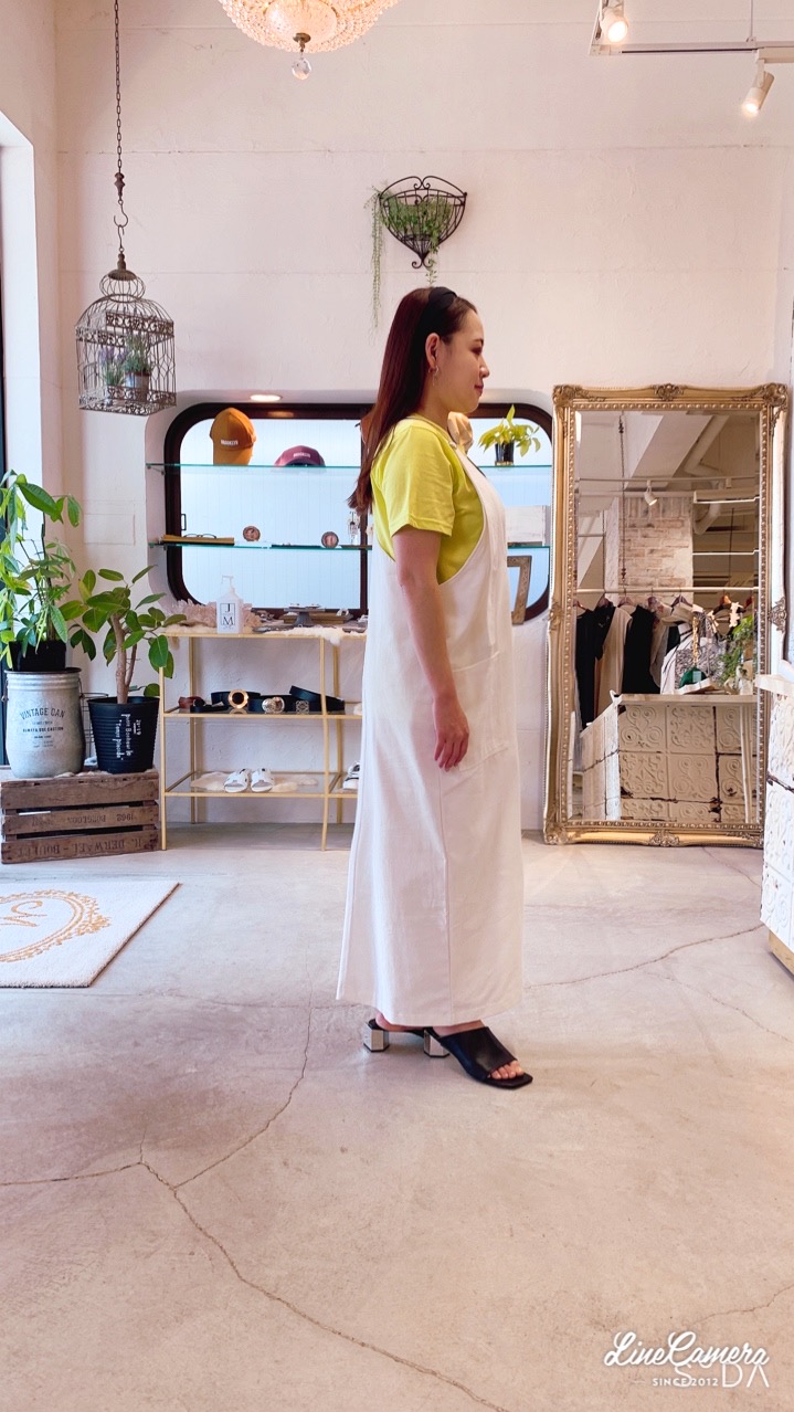 Thickストラップサロペットタイトスカート