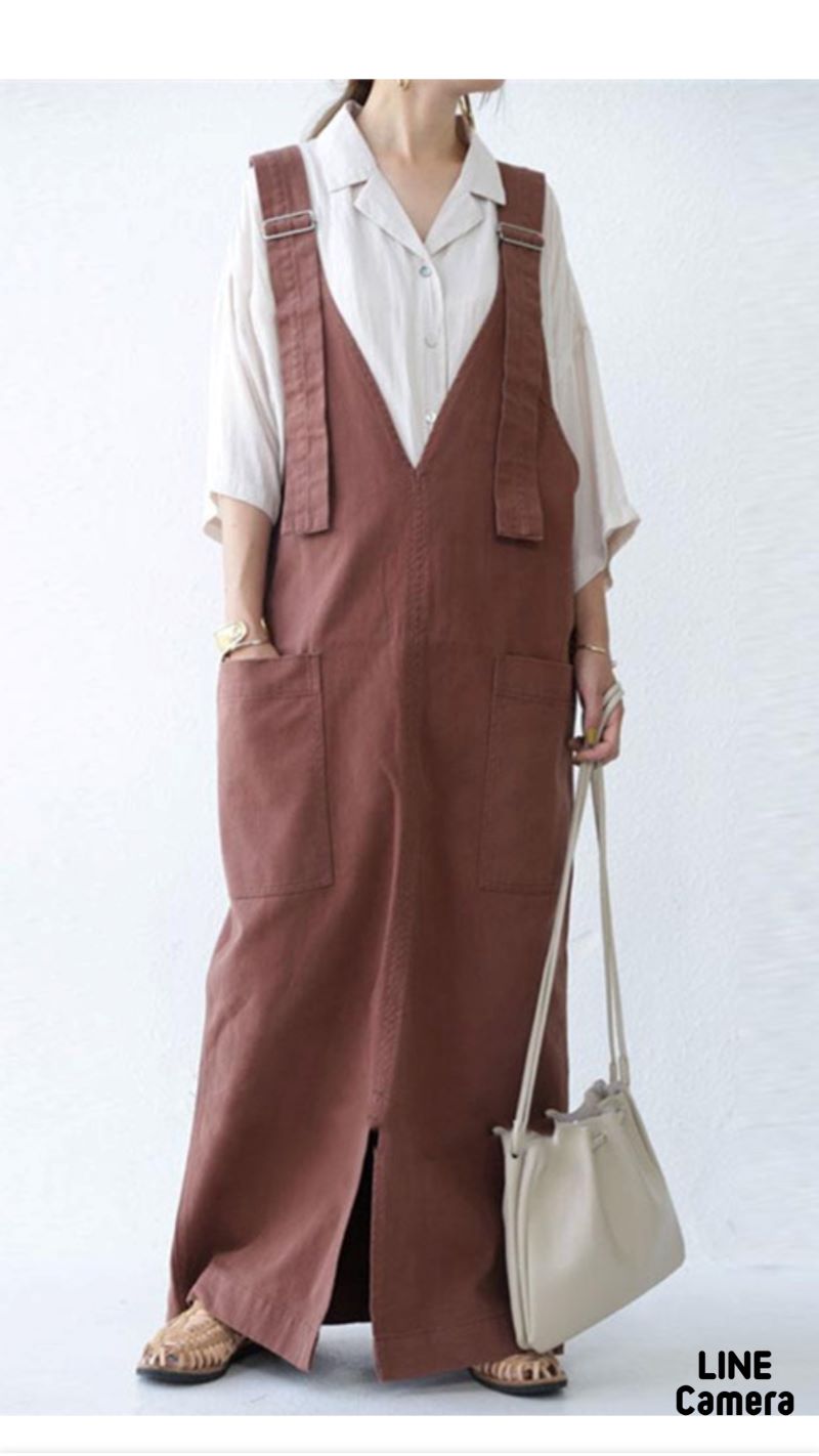 Thickストラップサロペットタイトスカート