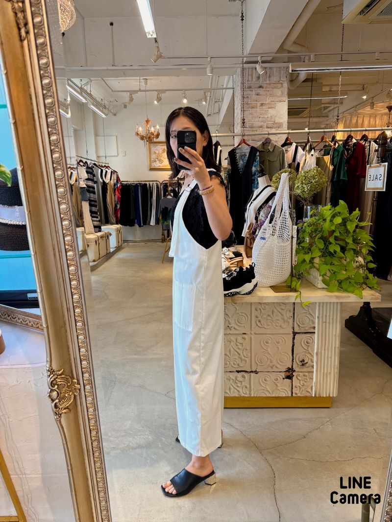 Thickストラップサロペットタイトスカート