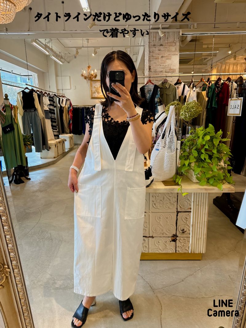 Thickストラップサロペットタイトスカート