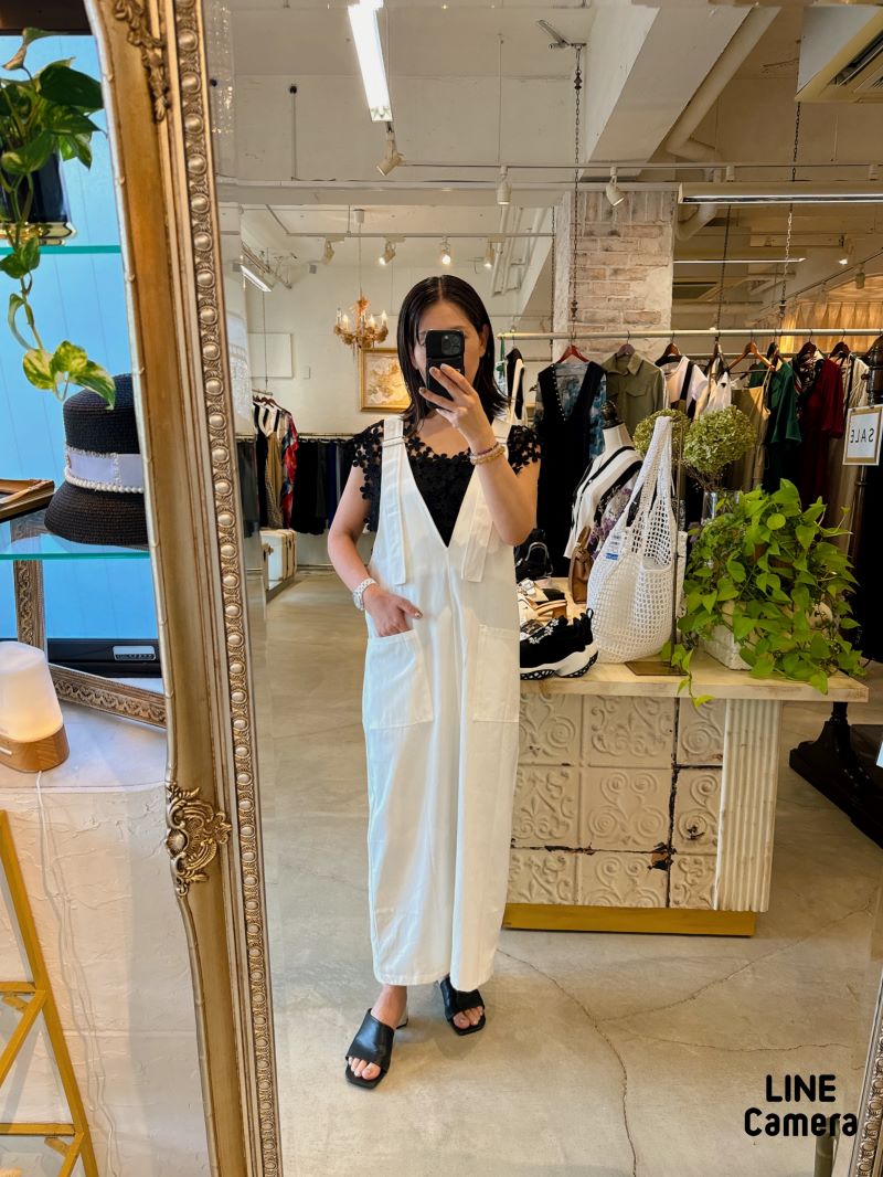 Thickストラップサロペットタイトスカート