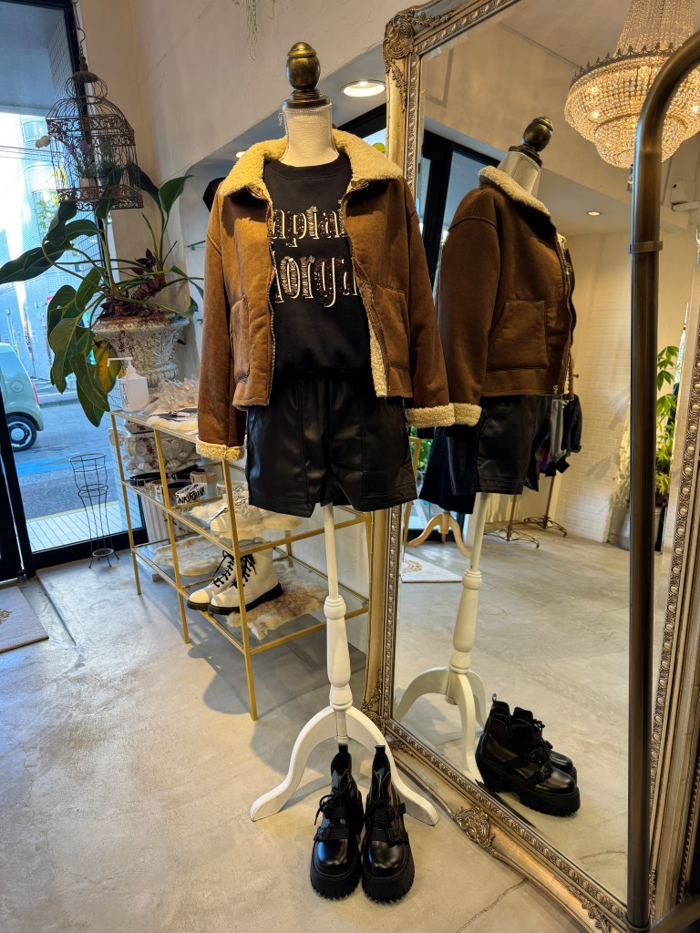 FakeムートンボアJacket
